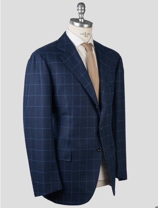 Cesare Attolini Cesare Attolini Blue Wool Angora Cashmere Blazer Blue 001