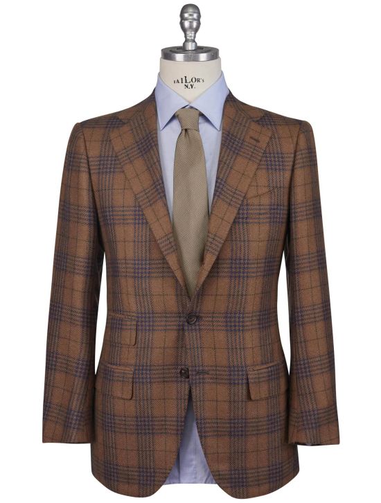 Cesare Attolini Cesare Attolini Brown blu Cashmere Blazer Brown / Blue 000