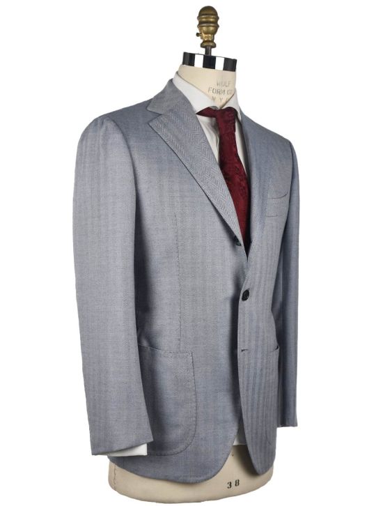 Cesare Attolini Cesare Attolini Light Blue Wool 140'S Blazer Light Blue 001