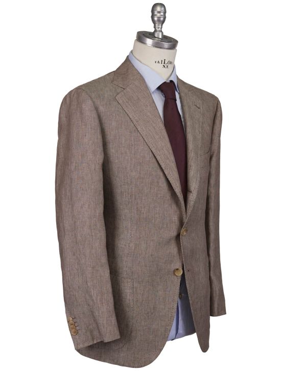 Cesare Attolini Cesare Attolini Brown Linen Blazer Brown 001