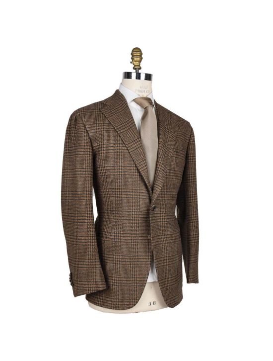 Cesare Attolini Cesare Attolini Lambswool Beige Green Blazer Beige/Green 001