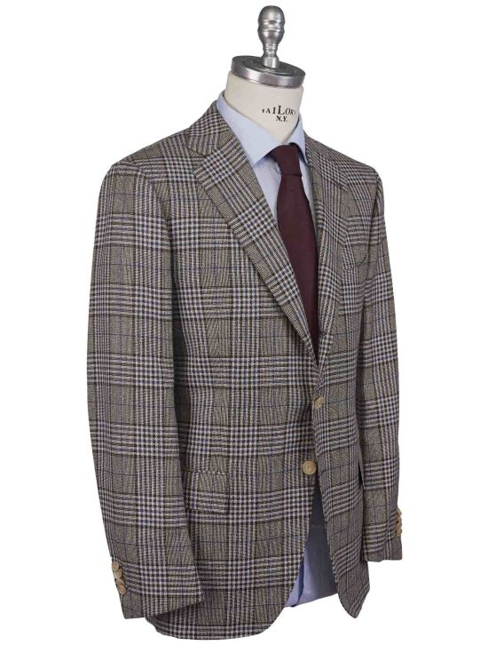 Cesare Attolini Cesare Attolini Multicolor Wool Linen Silk Blazer Multicolor 001