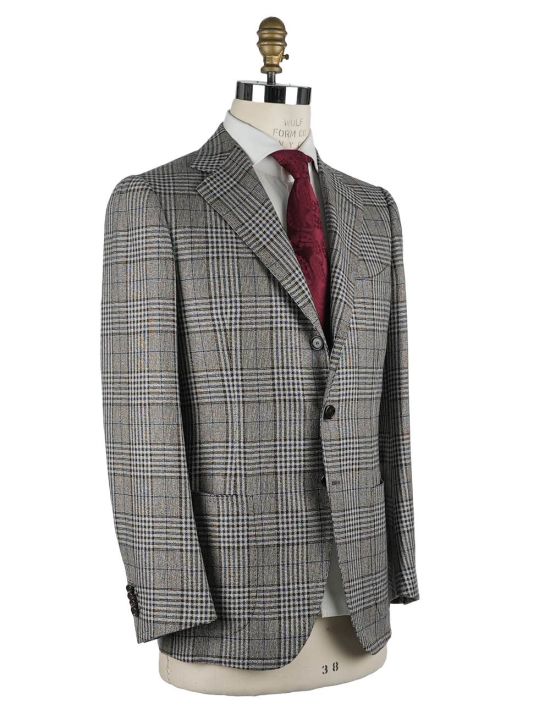 Cesare Attolini Cesare Attolini Multicolor Wool Linen Silk Blazer Multicolor 001