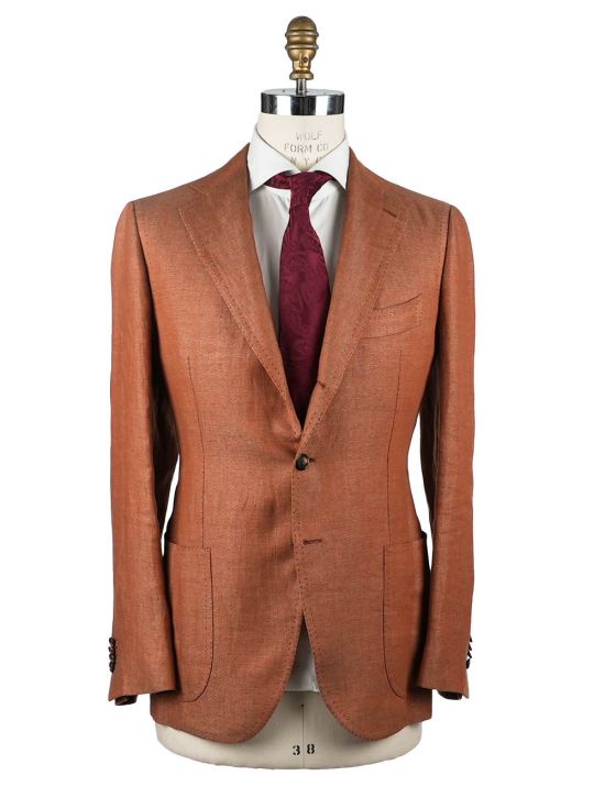 Cesare Attolini Cesare Attolini Orange Linen Blazer Orange 000