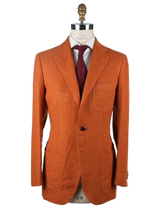 Cesare Attolini Cesare Attolini Orange Linen Blazer Orange 000