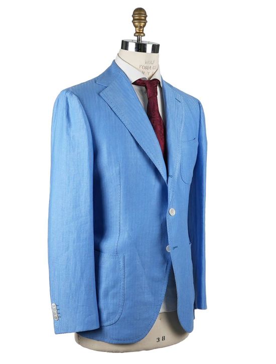 Cesare Attolini Cesare Attolini Blue Linen Blazer Blue 001