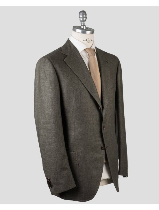 Cesare Attolini Cesare Attolini Green Wool Cashmere Silk Blazer Green 001