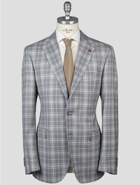 Isaia Isaia Gray Virgin Wool Blazer Gray 000