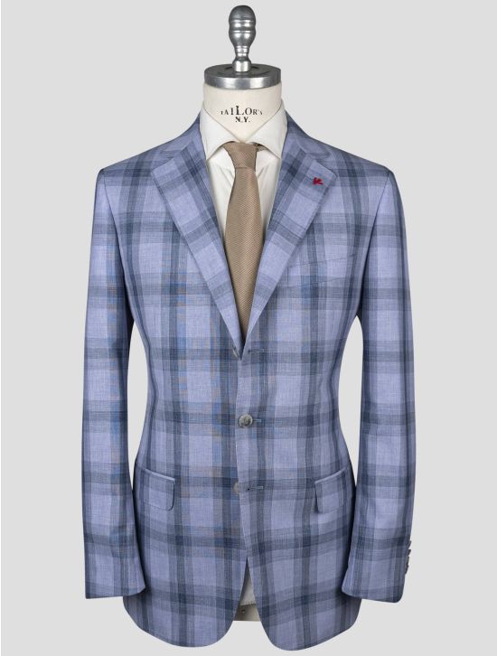 Isaia Isaia Blue Wool 120's Blazer Blue 000