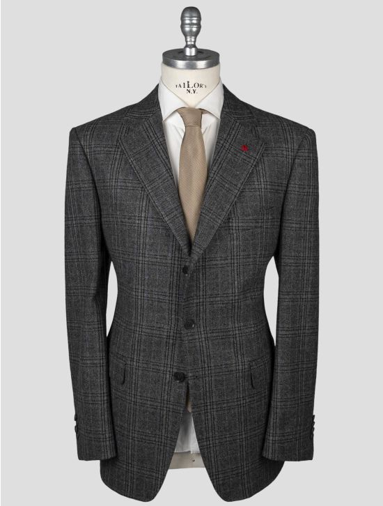 Isaia Isaia Gray Wool Cotton Blazer Gray 000