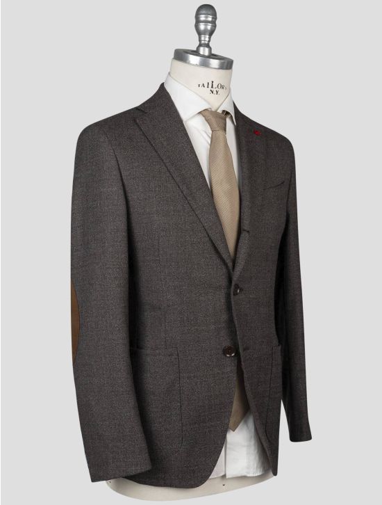 Isaia Isaia Brown Virgin Wool Blazer Brown 001