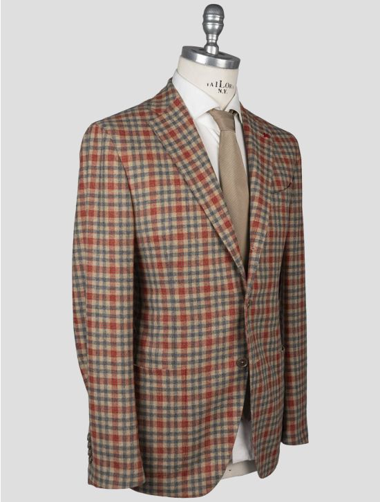 Isaia Isaia Multicolor Virgin Wool Ea Blazer Multicolor 001