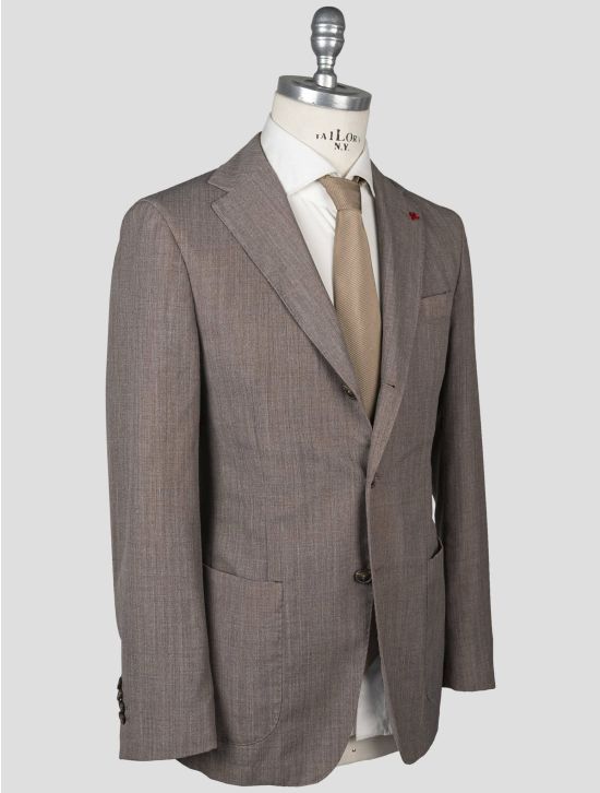 Isaia Isaia Brown Wool Pa Blazer Brown 001