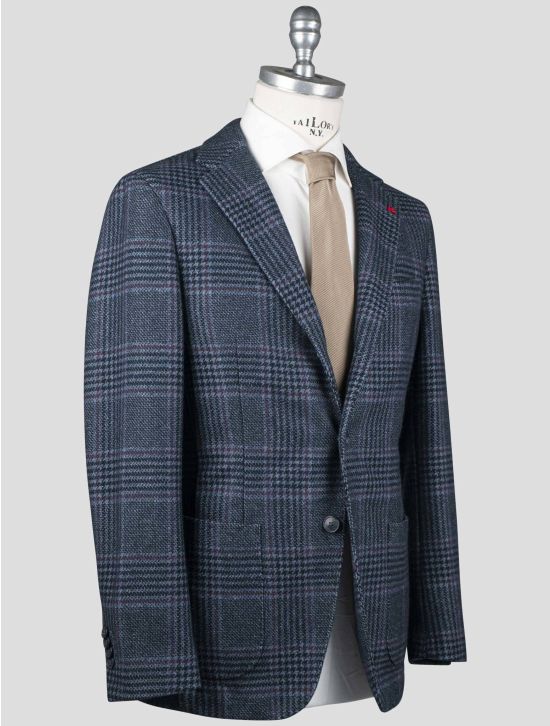 Isaia Isaia Multicolor Wool Pa Blazer Multicolor 001