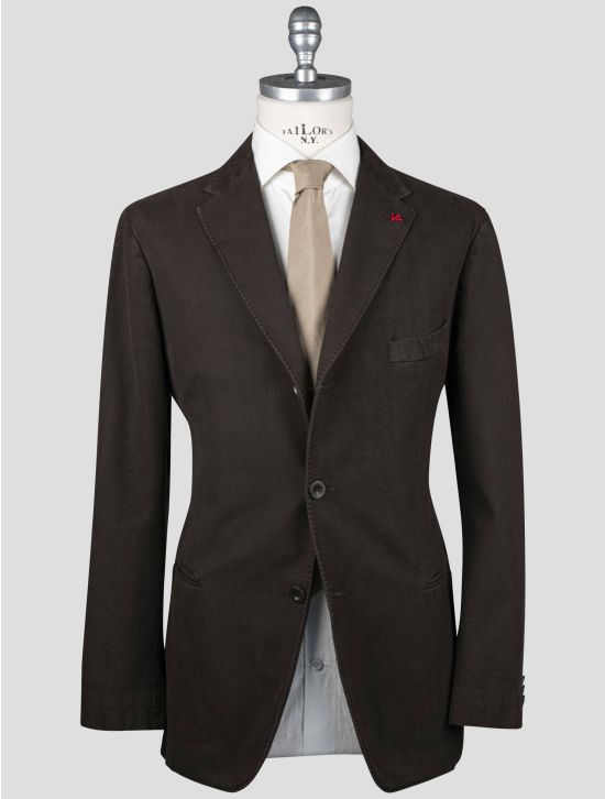 Isaia Isaia Brown Cotton Blazer Brown 000