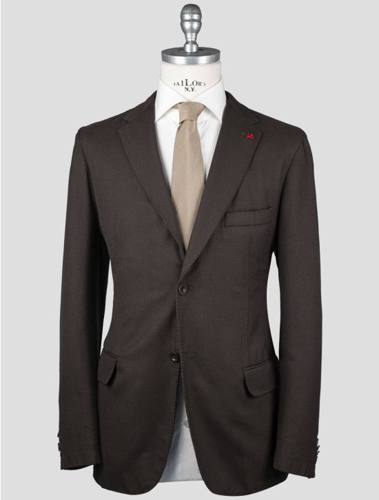 Isaia Isaia Brown Virginn Wool Blazer Brown 000