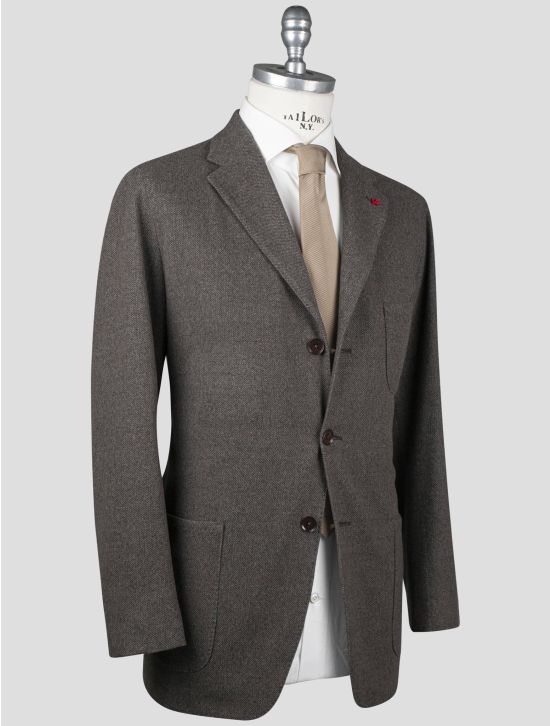 Isaia Isaia Brown Wool 130'S Blazer Brown 001