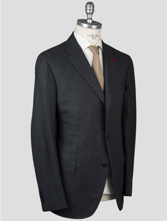 Isaia Isaia Gray Wool Cashmere Blazer Gray 001