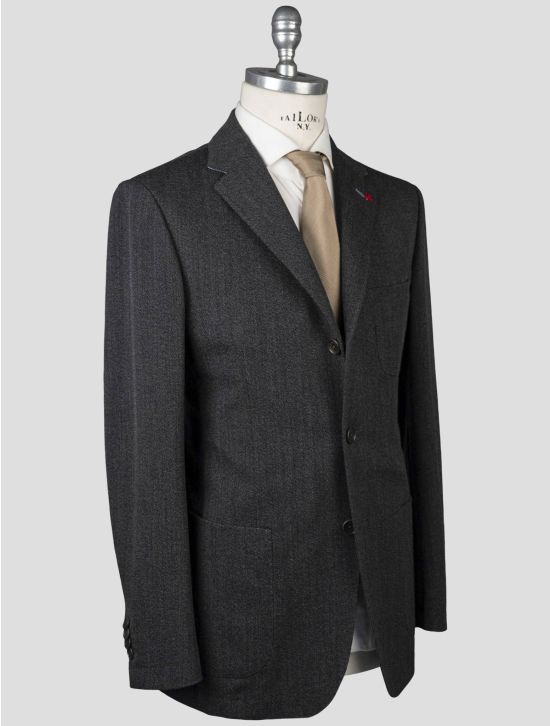 Isaia Isaia Gray Wool Blazer Gray 001