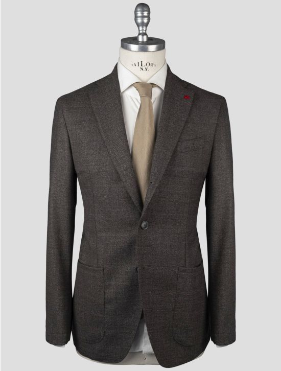 Isaia Isaia Brown Virgin Wool Blazer Brown 000