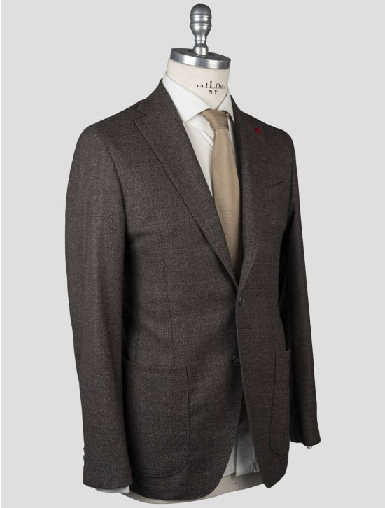 Isaia Isaia Brown Virgin Wool Blazer Brown 001