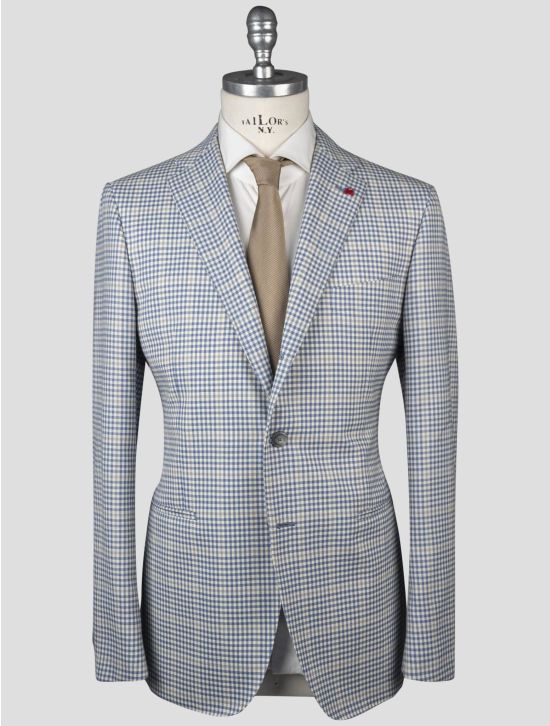 Isaia Isaia Light Blue Virgin Wool Blazer Light Blue 000