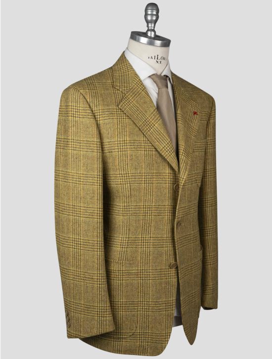 Isaia Isaia Yellow Wool Blazer yellow 001