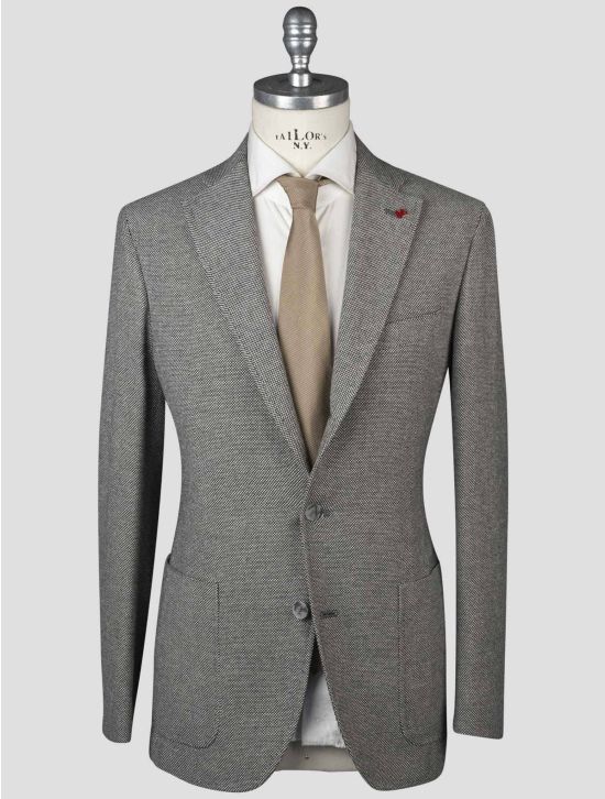 Isaia Isaia Gray Wool Cashmere Ea Blazer Gray 000