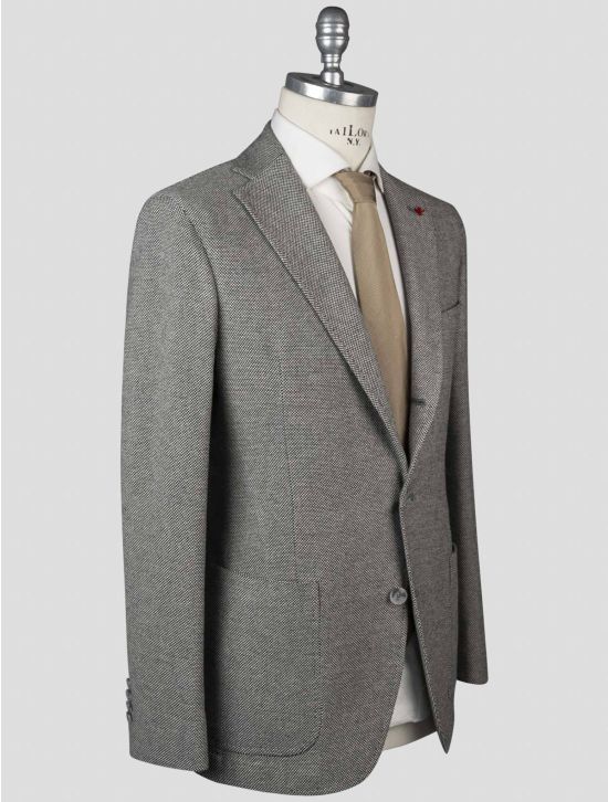 Isaia Isaia Gray Wool Cashmere Ea Blazer Gray 001