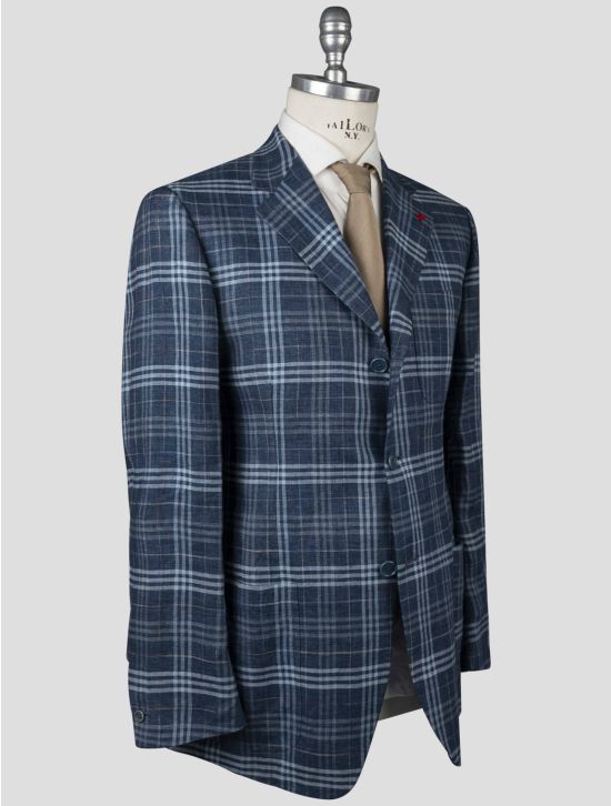 Isaia Isaia Multicolor Linen Blazer Multicolor 001