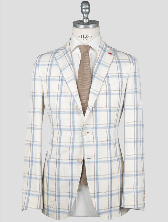 Isaia Isaia Multicolor Linen Cotton Blazer Multicolor 000