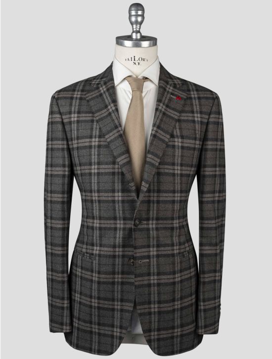 Isaia Isaia Gray Wool Ea Blazer Gray 000