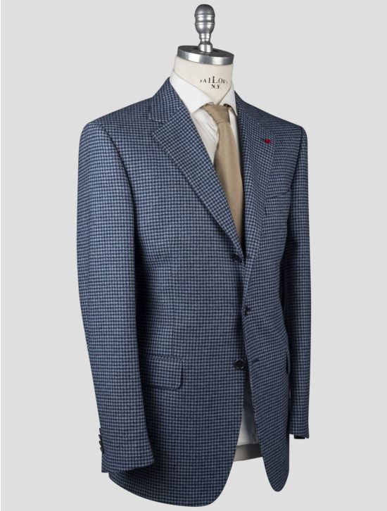 Isaia Isaia Blue Wool Cashmere Blazer Blue 001