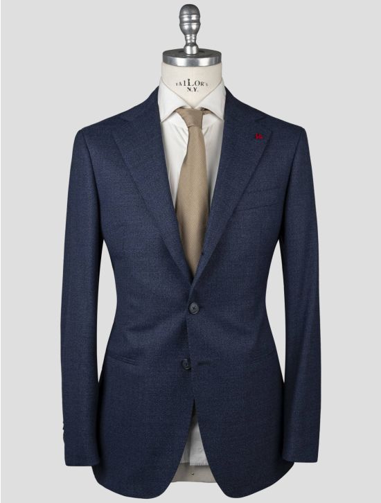 Isaia Isaia Blue Virgin Wool Blazer Blue 000