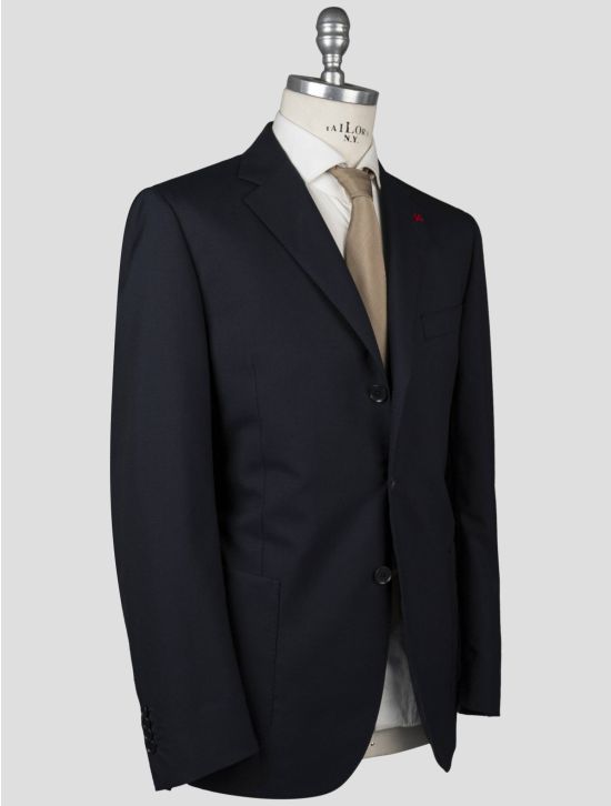 Isaia Isaia Blue Wool 120'S Blazer Blue 001