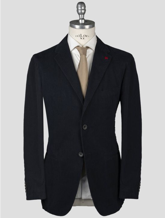 Isaia Isaia Blue Cotton Wool Blazer Blue 000