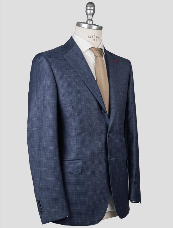 Isaia Isaia Blue Wool 140's Blazer Blue 001