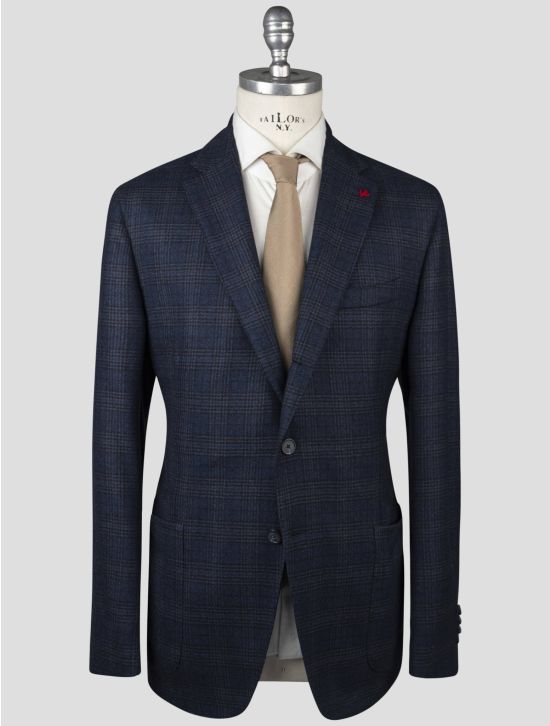 Isaia Isaia Blue Wool Blazer Blue 000