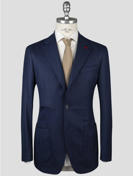 Isaia Isaia Blue Wool 120's Blazer Blue 000