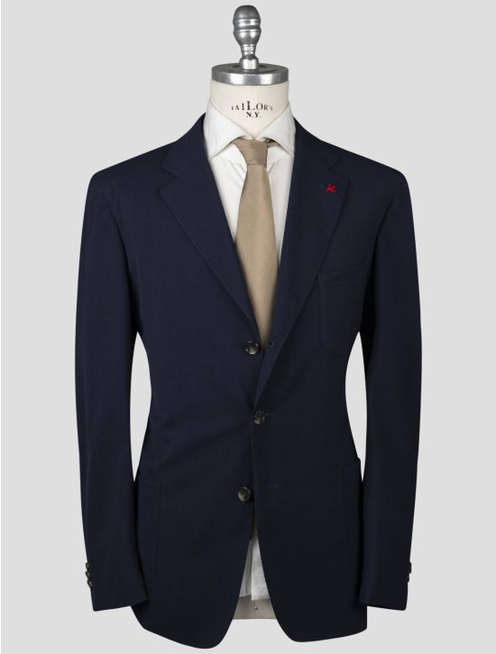 Isaia Isaia Blue Virgin Wool Blazer Blue 000