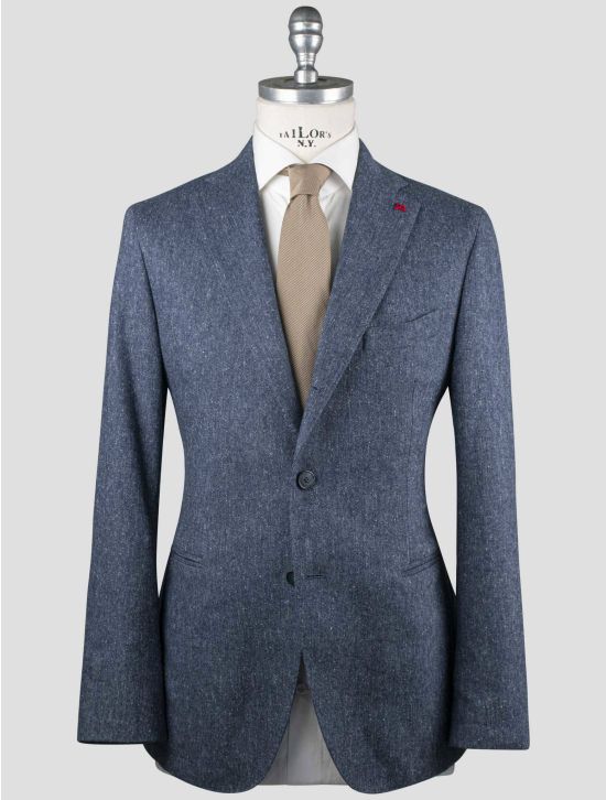 Isaia Isaia Blue Cotton Wool Cashmere Blazer Blue 000