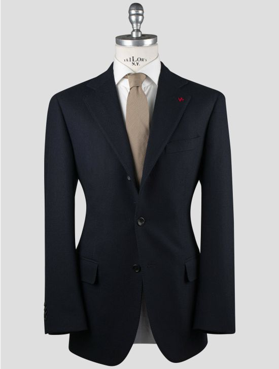 Isaia Isaia Blue Virgin Wool Cashmere Blazer Blue 000