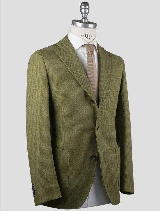 Isaia Isaia Green Wool Blazer Green 001