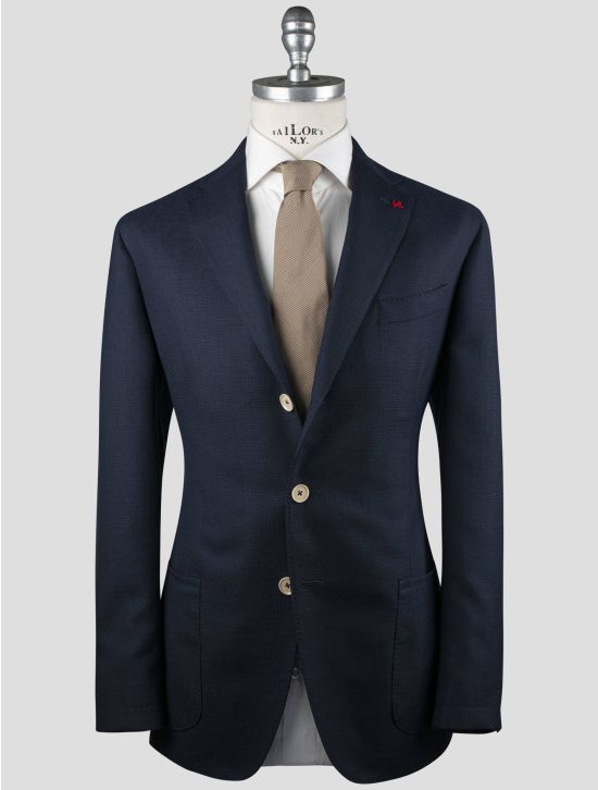 Isaia Isaia Blue Wool Blazer Blue 000