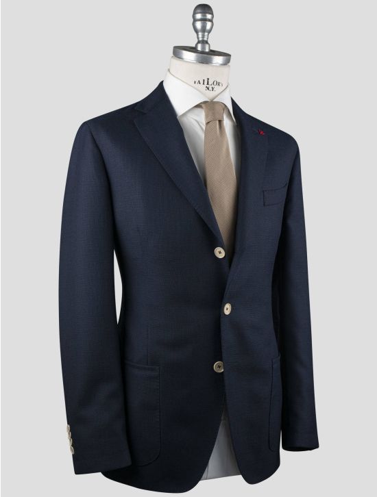 Isaia Isaia Blue Wool Blazer Blue 001