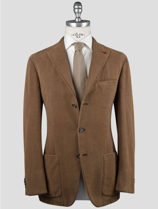 Isaia Isaia Brown Cotton Blazer Brown 000