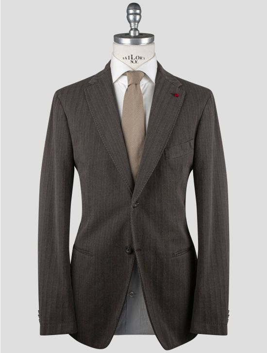 Isaia Isaia Brown Cotton Wool Blazer Brown 000