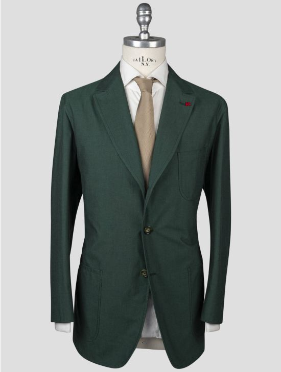 Isaia Isaia Green Linen Blazer Green 000