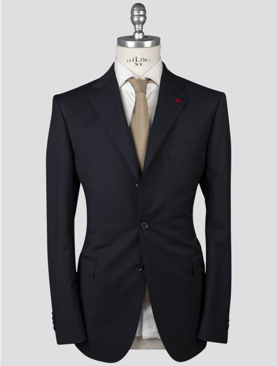 Isaia Isaia Blue Wool Blazer Blue 000