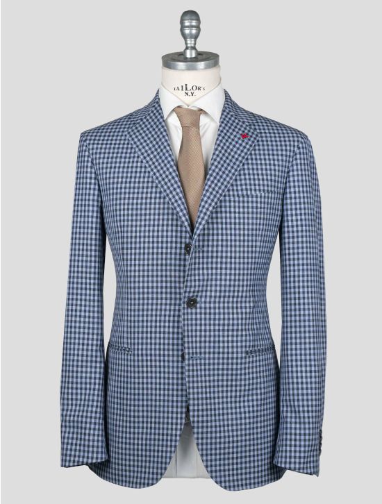 Isaia Isaia Blue Wool 120's Blazer Blue 000